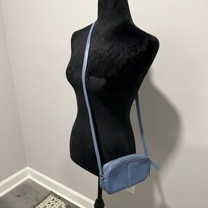 Coach,  Vintage Coach Camera, Mini Crossbody, Denim blue, adjustable strap, Y2K